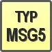 Piktogram - Typ: MSG5